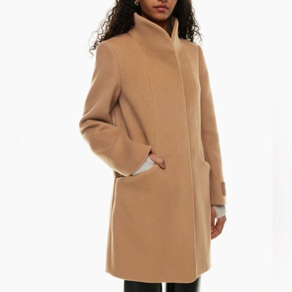Aritzia Wilfred The Cocoon Wool Camel Coat s - Picture 15 of 15